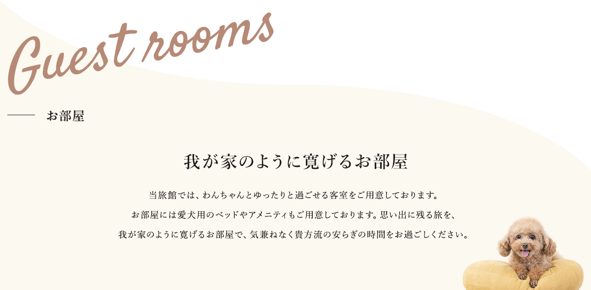 Guest rooms -お部屋